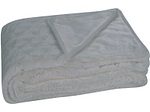 CONFORAMA, Decke Für Sofa COOLE Unifarben Grau Polyester 150 x 200 cm, Decke COOLE 140x200cm grau unifarben