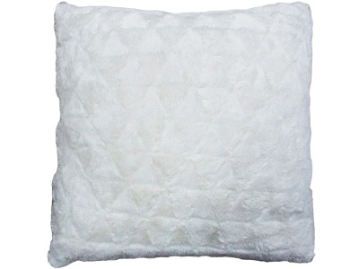 CONFORAMA, Kissen COOLE Künstliches Fell Weiss Polyester 45 x 45 cm, Kissen COOLE 45x45cm weiss künstliches Fell