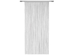 CONFORAMA, Vorhang NEW VEGAS Durchsichtig Unifarben Silberfarben Lasche, Kräuselband Polyester 90 x 245 cm, Vorhang NEW VEGAS 90x245cm pfote / kräuselband durchsichtig silberfarben
