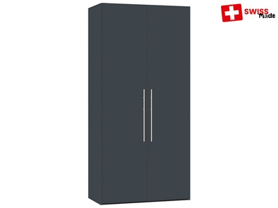 CONFORAMA, Schrank GLARIS 2 Schwingtüren grau