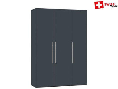 CONFORAMA, Schrank ZOUG 3 Schwingtüren grau