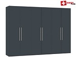 CONFORAMA, Schrank THALWIL 6 Schwingtüren grau
