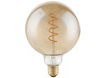 Globo, GLOBO DUBAN LED Leuchtmittel messing, Glas amber, E27 Edison LED Filament, GLOBE,, D:1, Glühbirne LED EDISON Led integriert 4W 200 Lumen