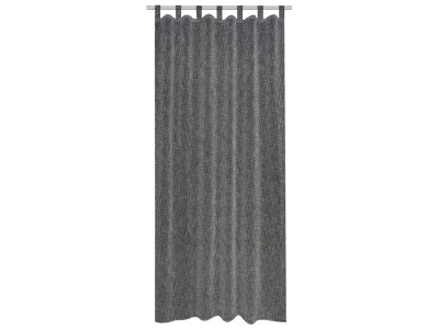 CONFORAMA, Vorhang KOTA 140x240cm Polyester schwarz, Vorhang KOTA 140x240cm pfote / kräuselband halb abdunkelnd schwarz