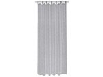 CONFORAMA, Vorhang KOTA Halb abdunkelnd Bedruckt Beige Lasche, Kräuselband Polyester 140 x 240 cm, Vorhang KOTA 140x240cm pfote / kräuselband halb abdunkelnd grau
