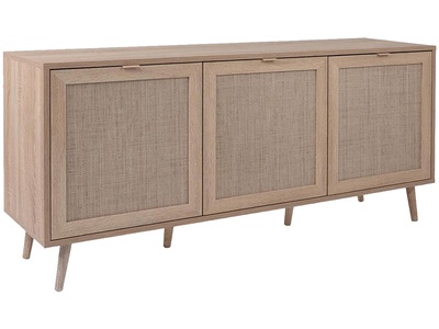 CONFORAMA, Kommode BALI 3 Türen, MID.YOU Sideboard 150/71/40 cm , Bali , Sonoma Eiche , Kunststoff , Eiche , 3 Fächer , 150x71x40 cm , foliert,Nachbildung,Echtholz , Typenauswahl, Beimöbel erhältlich , 002478055304