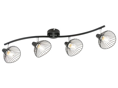 CONFORAMA, Spot x 13 GINA Silberfarben 6 w pro, 4 Spots GINA 78cm 6W schwarz