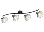 CONFORAMA, Spot x 13 GINA Silberfarben 6 w pro, 4 Spots GINA 78cm 6W schwarz