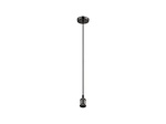 Globo, GLOBO SUSPENSION Hängeleuchte Chrom schwarz, Textil schwarz, D:100, exkl. 1xE27 60W 23, Fassung E27 110cm 60W schwarz