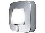 LEDVANCE, LEDVANCE Nightlux Hall Nachtlicht Sensor silber, LEDVANCE NIGHTLUX® Hall L 4058075260672 LED-Nachtlicht mit Bewegungsmelder Quadratisch LED Neutralweiß Silber