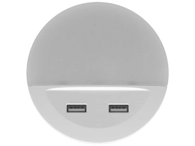 LEDVANCE, LEDVANCE Lunetta USB LED-Nachtlicht mit USB-Port, Ledvance Sockel-Nachtlicht LUNETTA USB, mit USB-Ausgängen, Tag-/Nachtsensor, IP20