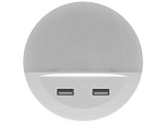 LEDVANCE, LEDVANCE Lunetta USB LED-Nachtlicht mit USB-Port, Ledvance Sockel-Nachtlicht LUNETTA USB, mit USB-Ausgängen, Tag-/Nachtsensor, IP20