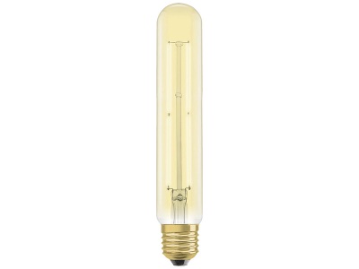 Osram, LED-Tube Gold E27 4W, warmweiß, 400 Lumen, Osram Vintage 1906 LED E27 Tubular Fadenlampe Gold 5W 400lm - 820 Extra Warmweiß | Ersatz für 35W