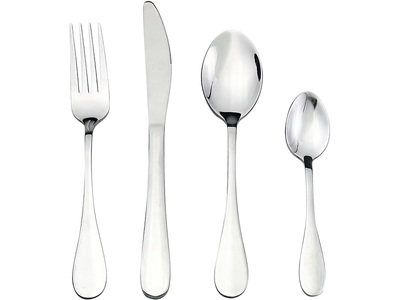 CONFORAMA, Besteck-Set MONA 24-teilig grau, silberfarben