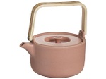 CONFORAMA, Teekanne NATURAL 1Stück Porzellan rosa 0.8L, 