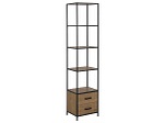 undefined, Regal Metall Melamin, AC Design Regal »Seaford 42 x 35 x 185 cm, Eiche«