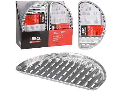 undefined, Grillschale BBQ22 aluminium silberfarben, Grillschale BBQ22 aluminium silberfarben