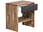 undefined, Nachttisch ENGELBERG 59.8x41.8cm Nako Melissa/Nature, Nachttisch ENGELBERG 1 Schublade 41.8x59.8x68.5cm braun