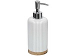 CONFORAMA, Seifenspender NATURE weiss, braun, Seifenspender NATURE weiss
