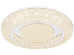 CONFORAMA, Deckenlampe LED Dimmbar PICE Ø38cm 24W weiss, Deckenleuchte Rada Metall weiss 1xLED 38x38