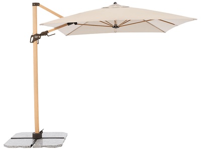 undefined, Sonnenschirm ALU WOOD beige
