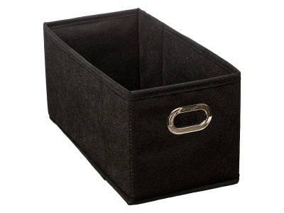 5FIVE, Aufbewahrungsbox JOVAN schwarz 31 cm x 15 cm x 15 cm, Aufbewahrungsbox JOVAN schwarz 31x15x15cm