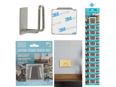 undefined, Schwammhalter DITY silber 4.7 cm x 4.6 cm x 3 cm, Schwammhalter DITY silber 4.7x4.6x3cm