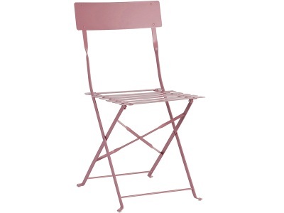 undefined, Gartenstuhl BARCELONA Metall rosa, Gartenstuhl BARCELONA Metall rosa