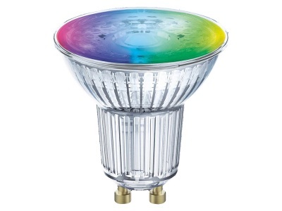 LEDVANCE, LEDVANCE SMART+ EEK: A+ (A++ - E) SMART+ WiFi SPOT GU10 Multicolour 50 45° 5 W/2700K GU10, LEDVANCE SMART+ WiFi 4,9-W-LED-Lampe PAR16, GU10, 350 lm, 45 °, RGBW, dimmbar, Alexa, App