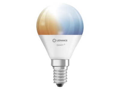 LEDVANCE, LEDVANCE SMART+ EEK: A+ (A++ - E) SMART+ WiFi Mini Bulb Tunable White 40 5 W/2700K E14, Ledvance SMART+ WiFi 4,9-W-LED-Lampe P40, E14, 470 lm, Tunable White, dimmbar, Alexa, App