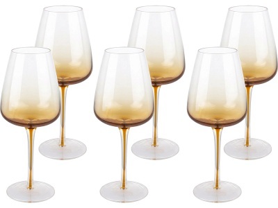 Weinglass TOLGA 6 -teilig braun 48 cl