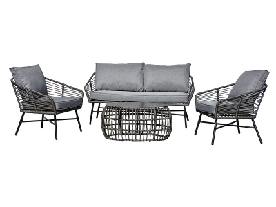 undefined, Garten-Set ANTIGUA schwarz, 