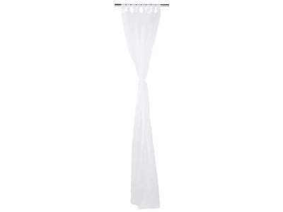 undefined, Vorhang SICILE 110x240cm pfote / kräuselband durchsichtig weiss, Vorhang SICILE 110x240cm pfote / kräuselband durchsichtig weiss