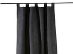 CONFORAMA, Vorhang MILANO Abdunkelnd Unifarben Schwarz Lasche, Kräuselband Polyester 110 x 240 cm, Vorhang MILANO 110x240cm pfote / kräuselband abdunkelnd schwarz