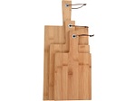 VEDIA, Schneidebrett-Set aus Bambus, 3 Stück, Schneidebrett-Set BAMBOU bambus braun