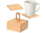 undefined, Glasuntersetzer BAMBOU Bambus braun, Glasuntersetzer Bambus Set 7-teilig