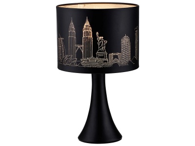 undefined, Tischlampe CITY 18cm 30cm 40W schwarz, Tischlampe CITY 30cm 40W schwarz