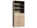 CONFORAMA, Schrank Tür(en) 6 Schublade(n) MODUL Eiche, Wimex Standregal »Multiraumkonzept«, planbar und erweiterbar