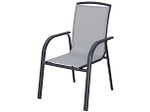 CONFORAMA, Gartenstuhl SANTA FE Aluminium hellgrau, 