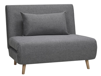 CONFORAMA, Bettsofa NEILS Stoff dunkelgrau 101x90x81cm, Bettsofa NEILS Stoff dunkelgrau