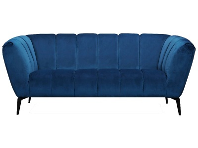 CONFORAMA, 2er Sofa MANSON Stoff Blau, Petrol, 