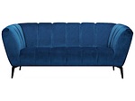 CONFORAMA, 2er Sofa MANSON Stoff Blau, Petrol, 