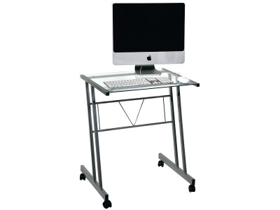CONFORAMA, PC-Tisch II CLEAR grau, 