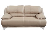 CONFORAMA, 2er Sofa MARANELLO Echtleder Beige, 