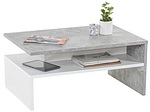 CONFORAMA, Salontisch FLO 90 x 42 cm, Couchtish FLO 60x90x42cm weiss