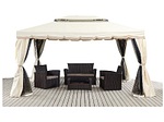 CONFORAMA, Selbsttragende EVEREST Beige, Pavillon EVEREST 400 cm x 300 cm x 270 cm
