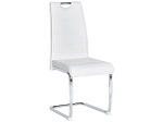 CONFORAMA, Stuhl FLORI Synthetisches Leder weiss