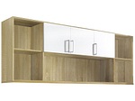 CONFORAMA, Regal ALBERO Weiss, Sonoma 5 Fächer Böden, 
