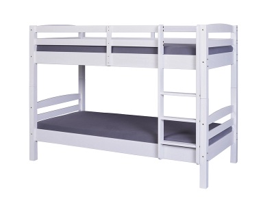undefined, Hochbett CLIMB 90x200cm weiss, Etagenbett aus Massivholz