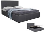 undefined, Bett ASTON 120x200cm grau